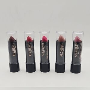 Alchemy Living Lipstick Bundle - Set of 5 Unused Shades, Not Sealed